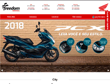 Tablet Screenshot of freedomhonda.com.br